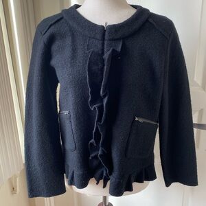 Loft Wool Zip Jacket, Size Large